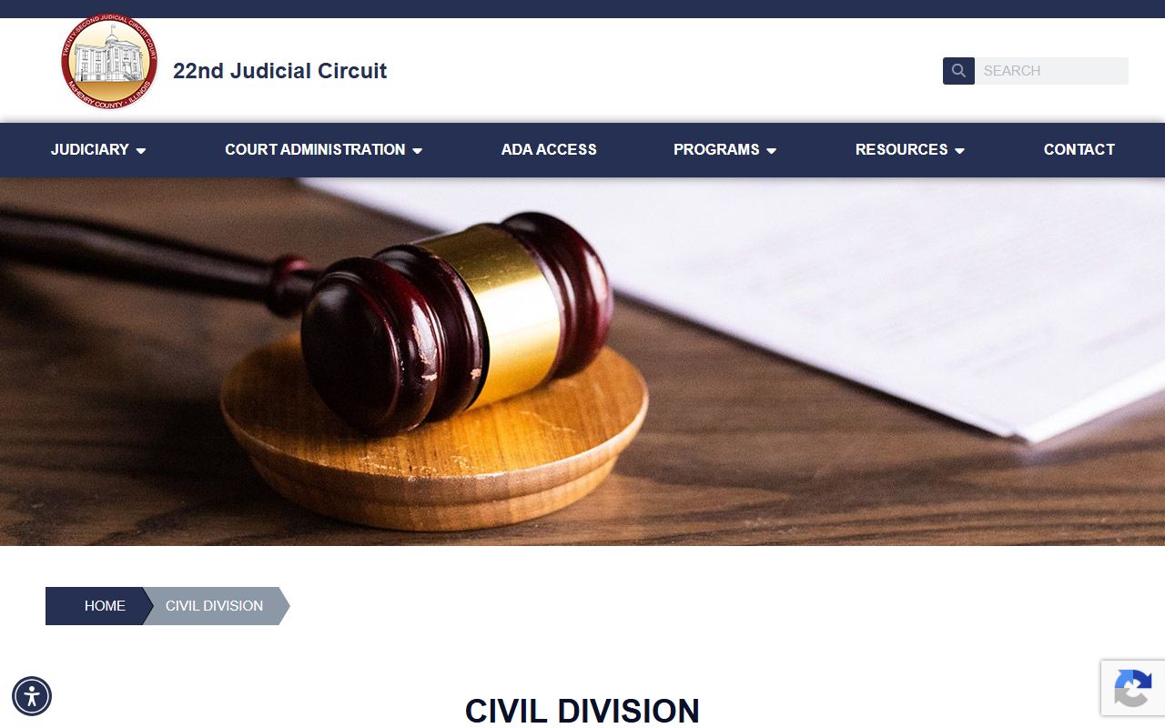 McHenry County civil division court records page