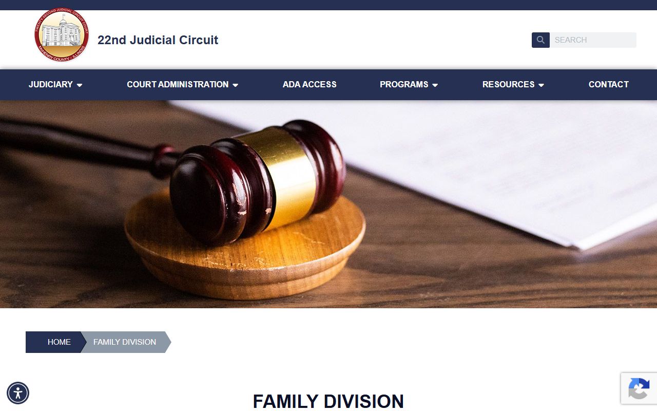 McHenry County family division for divorce, parentage, and child support records