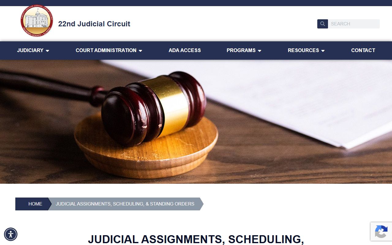 McHenry County judicial assignments and standing orders for court records