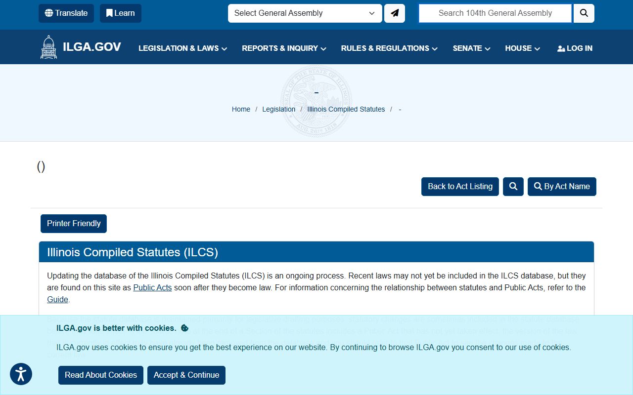 Illinois Criminal Identification Act page for McHenry County criminal records
